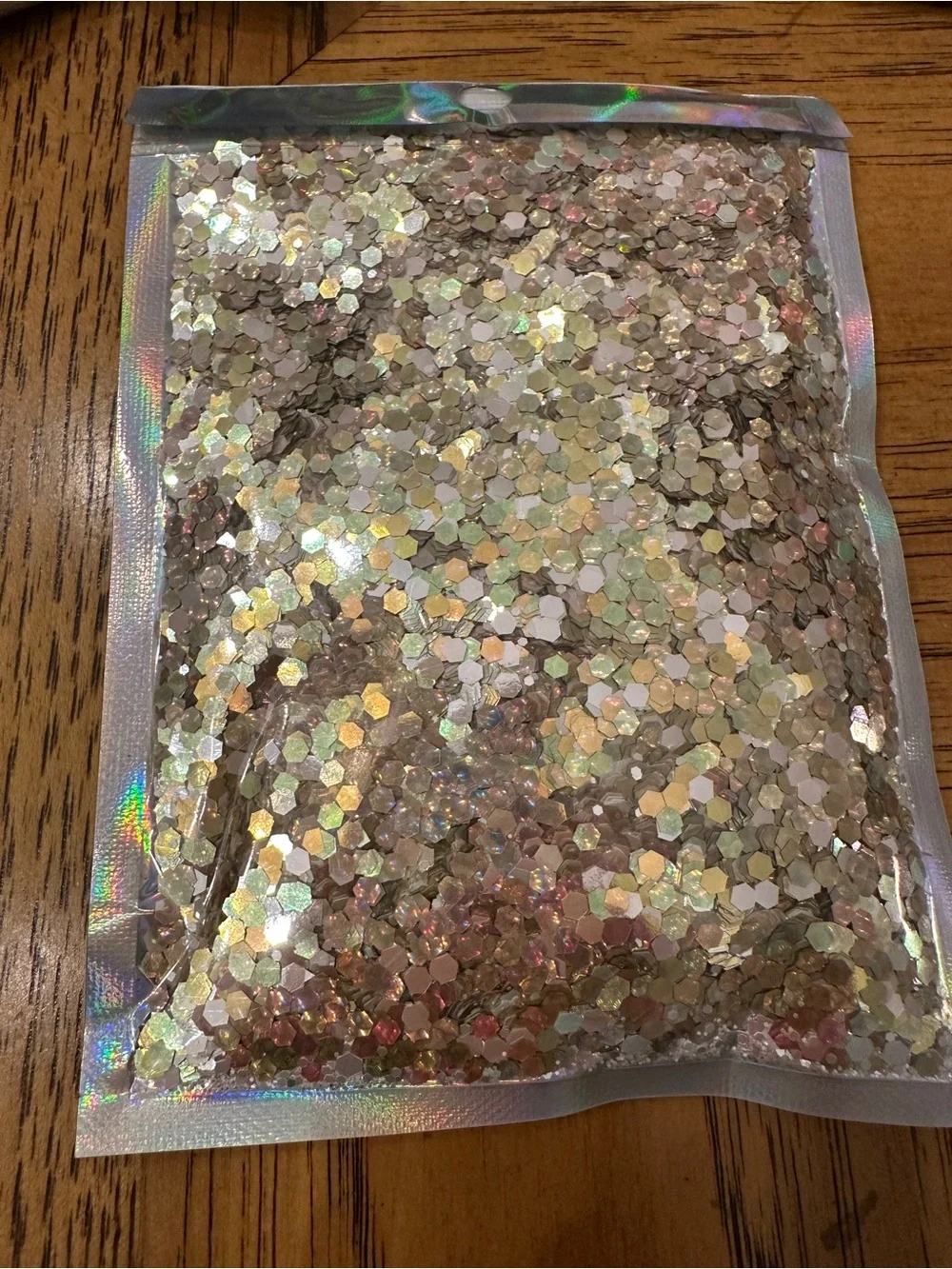 Assorted Iridescent Chunky Glitter Mixes - Multi-Color Orange, gold, 10 packs.